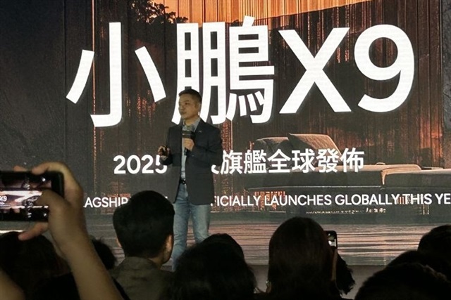 XPeng launches self-developed AI chip in 2025 X9 model