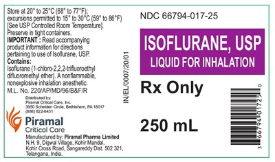 isoflurane Rx Only