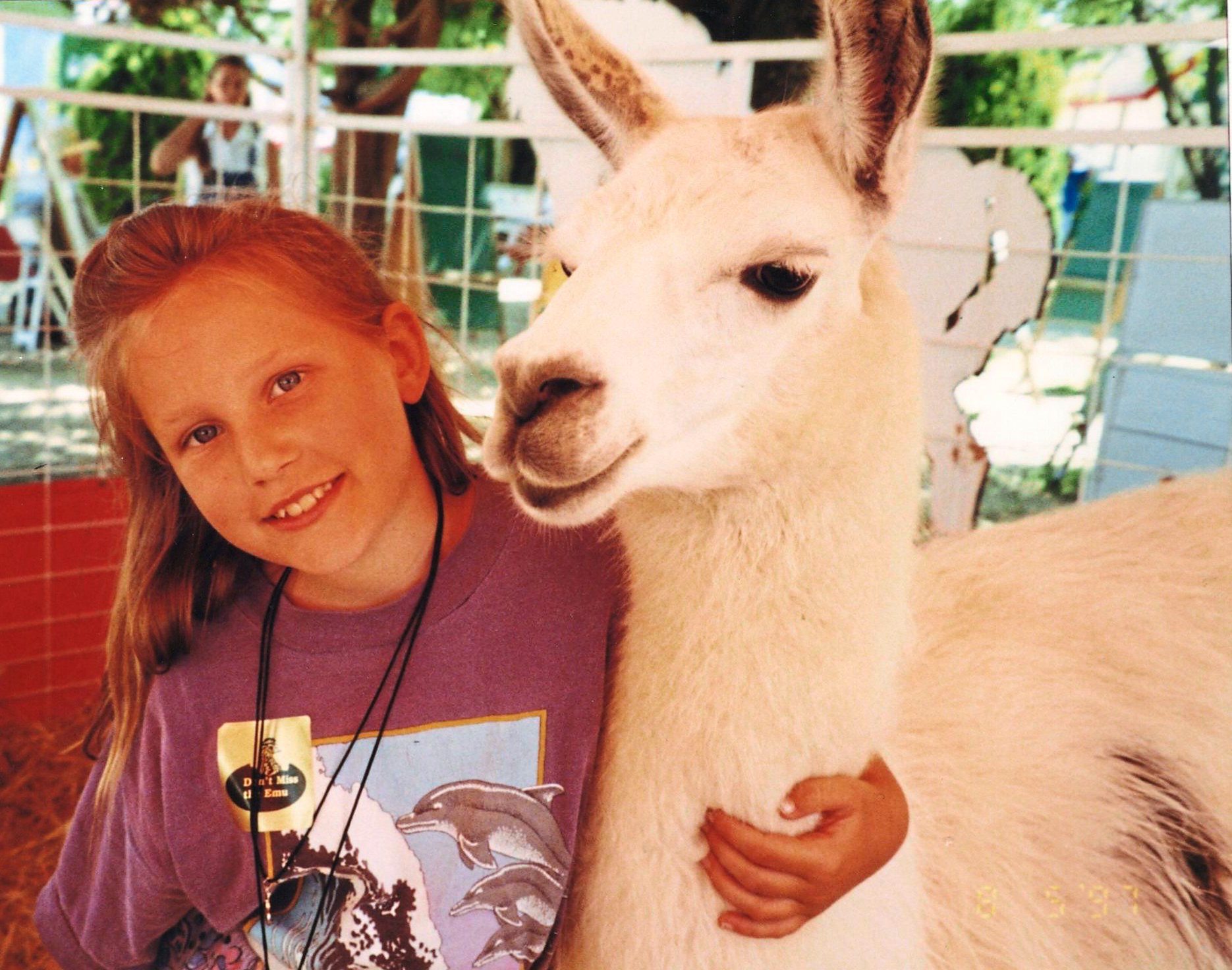 Mom and Daughter Bring Joy With Airport Therapy Llamas
