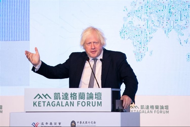 Boris Johnson says UK once considered competing with Taiwan in chips, but abandoned plan over tech gap