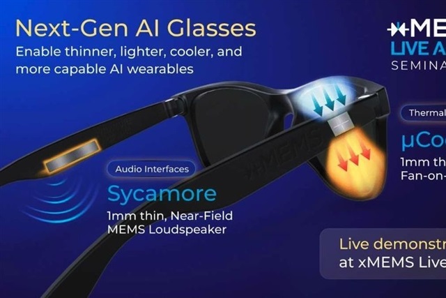 xMEMS Labs introduces AI smart glasses prototype tackling audio and heat issues