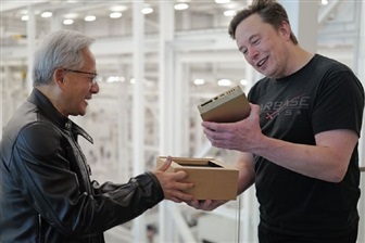 Jensen Huang hand-delivers Nvidia DGX Spark to Elon Musk