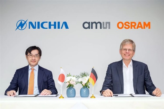 ams OSRAM, Nichia expand patent alliance covering GaN LED and laser technologies