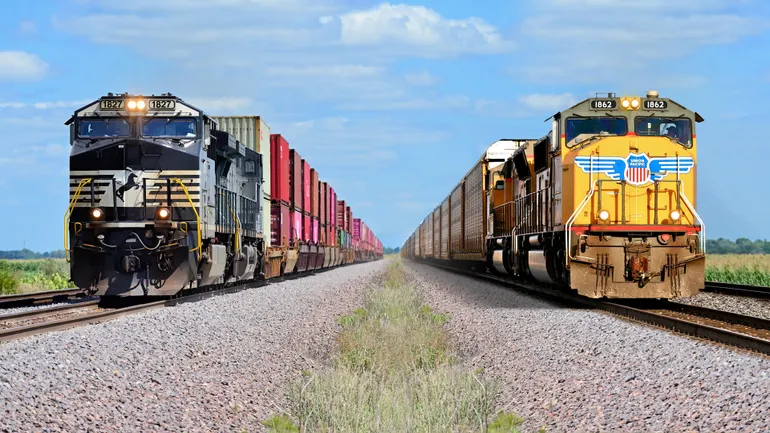 UP, NS say a merger will cut carload transit times. Shippers aren’t convinced.
