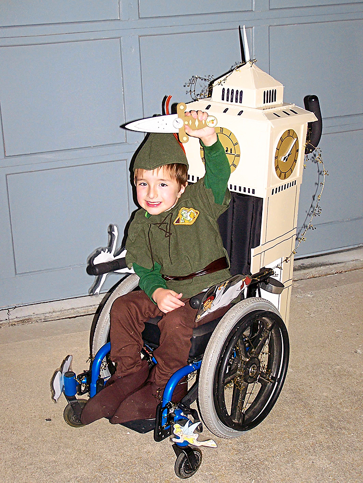Dad and Son Create Wheelchair Costume Charity